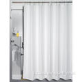 Warna solid Jacquard Waterproof Shower Curtain